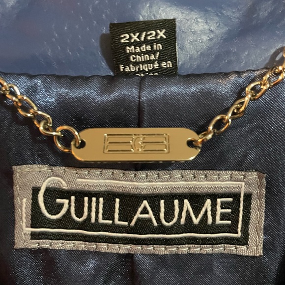 Blue leather jacket - Picture 3 of 11